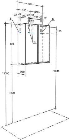Подвесной шкаф Aquaton Сканди 35 1A255003SD010 Белый 