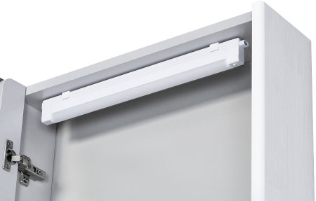 Зеркальный шкаф Aquaton Сильва 50 L 1A215502SIW7L с подсветкой Дуб полярный 