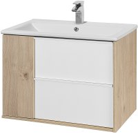 Тумба под раковину Aquaton Бостон 75 1A252601BN010 подвесная Дуб эврика Белый