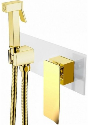 Гигиенический душ со смесителем Boheme Q 147-WG .2 Белый Золото 