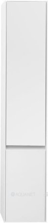 Шкаф-пенал для ванной Aquanet Гласс 35 белый 