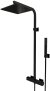 Душевая система Paini Dax-R 84PQ689TH Черная глянцевая 