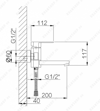 Душевой набор (гарнитур) GANZER Bolder GZ06031-1 хром 