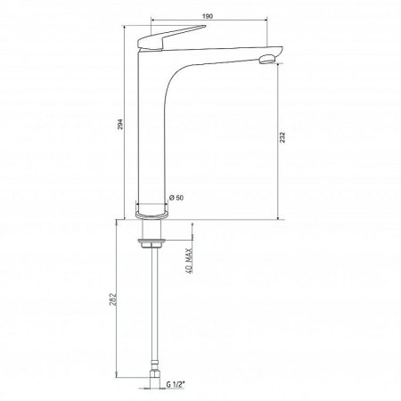 Смеситель для раковины Paini Laguna LAYO205LL Черный матовый 