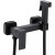 Смеситель настенный с гигиеническим душем HANSEN H62204-C Черный матовый 
