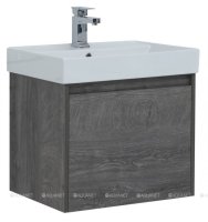Тумба с раковиной Aquanet Nova Lite 60 дуб рошелье (1 ящик)