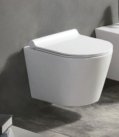 Унитаз Azario Nova AZ2217 подвесной Белый с сиденьем Микролифт 