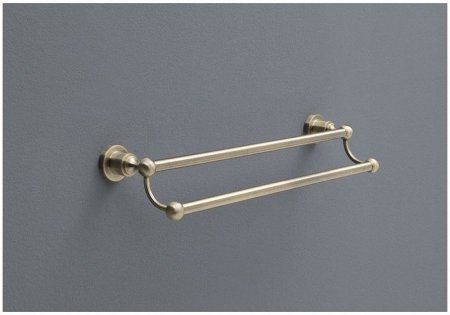 Полотенцедержатель Aquanet 3818D двойной латунь 