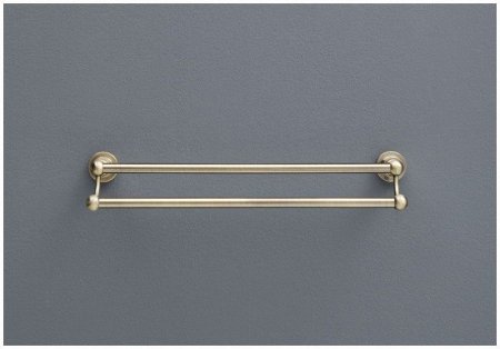 Полотенцедержатель Aquanet 3818D двойной латунь 