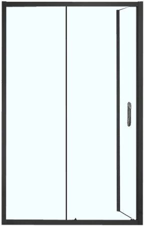 Душевой уголок Azario Milton 120х80 AZ-ND1131-L 1200 BLACK профиль Черный стекло прозрачное 
