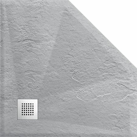 Душевой поддон из искусственного камня Vincea 90x90 VST-4SP9090G Серый 