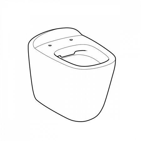 Унитаз приставной Geberit Citterio 500.512.01.1 Rimfree 