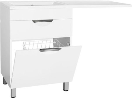 Тумба под раковину Style Line Жасмин 120 с 1 ящиком Белая 