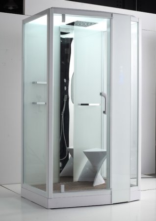 Душевая кабина Orans SR-89105RS белая, с баней 