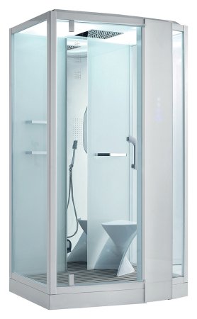 Душевая кабина Orans SR-89105RS белая, с баней 