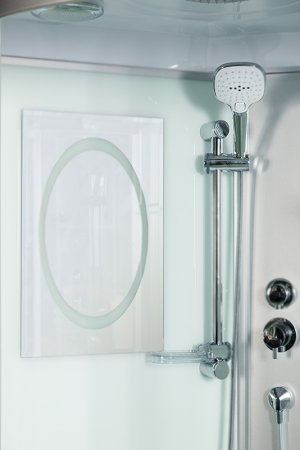 Душевая кабина WeltWasser WW500 Halle 1002 100x100 10000003243 профиль Хром стекло прозрачное 