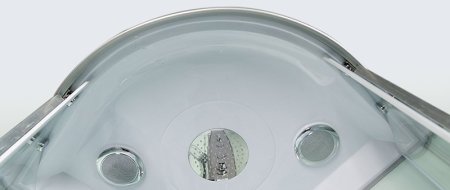 Душевая кабина WeltWasser WW500 Halle 1002 100x100 10000003243 профиль Хром стекло прозрачное 