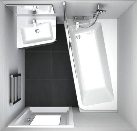 Смеситель Ravak 10  TD 022.00/150 для ванны с душем 