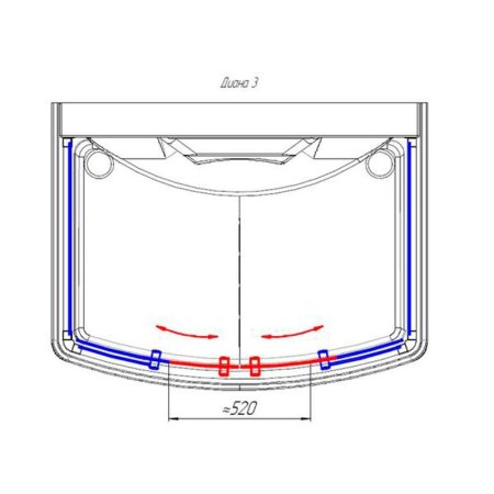 Душевая кабина Radomir Диана 3 стекло прозрачное 