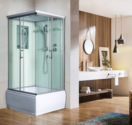 Душевая кабина WeltWasser WW500 Aller 902 90x90 10000003255 профиль Хром стекло прозрачное 