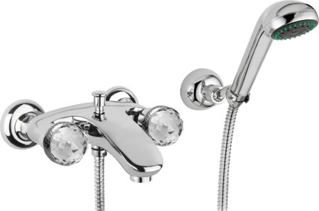Смеситель Migliore Axo Swarovski ML.AXO-602F Cr для ванны с душем 