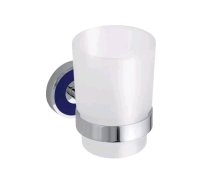 Стакан Bemeta Trend-I 104110018e настенный, хром/темно-синий, матовое стекло