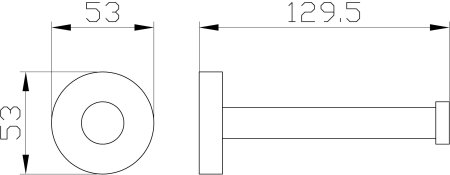 Держатель для запасной туалетной бумаги WONZON & WOGHAND, Хром (WW-8106) 