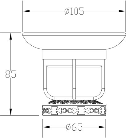 Мыльница Zorg Antic AZR 23 BR 