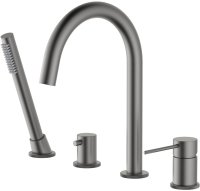 Смеситель на борт ванны TIMO Saona 2320/18Y, черное золото