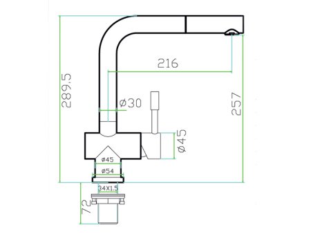 Смеситель для кухонной мойки Zorg Inox Vitis 