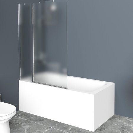 Шторка на ванну BelBagno UNO-V-11-90/150-P-Cr профиль Хром стекло рифленое 