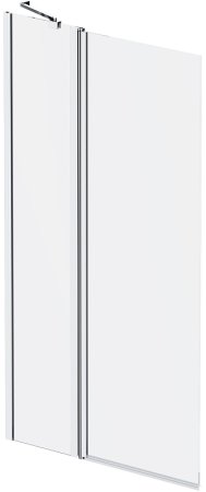 Шторка на ванну AM.PM Gem 80 W90BS-D3W5-140CT профиль Хром стекло прозрачное 