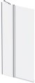 Шторка на ванну AM.PM Gem 80 W90BS-D3W5-140CT профиль Хром стекло прозрачное 