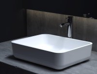 Раковина накладная матовая 48x38 Salini GLORIA 309 1102209M