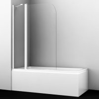 Шторка на ванну WasserKRAFT Leine 35P02-110WHITE Fixed