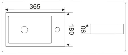 Раковина CeramaLux 9272L 