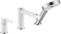 Смеситель на борт ванны Gappo G03-8 G1103-8 Белый Хром Смеситель на борт ванны Gappo G03-8 G1103-8 Белый Хром
