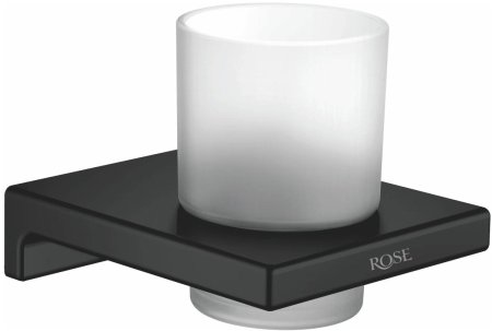 Стакан для ванной комнаты Rose RG1812H, черный 