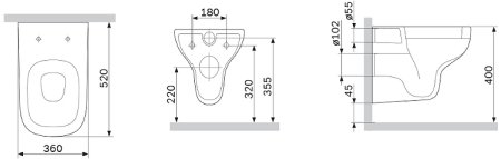 Унитаз AM.PM X-Joy C85A1702SC подвесной Белый с сиденьем микролифт 