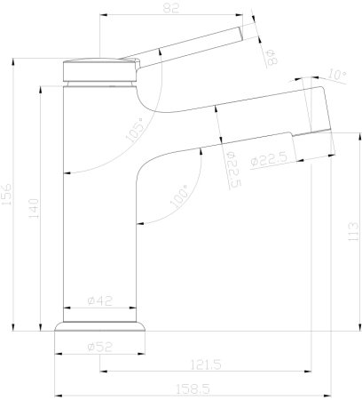 Смеситель Lemark Minima (LM3806C) для раковины 