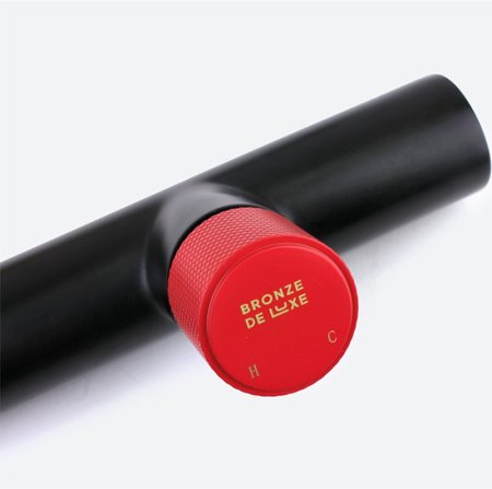 Смеситель для раковины Bronze de Luxe Avantgarde 2021RH Черный Красный 