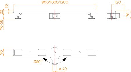 Душевой трап RGW SDR-08 