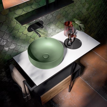 Раковина-чаша Kerasan Nolita 40 534411 Verde muschio 