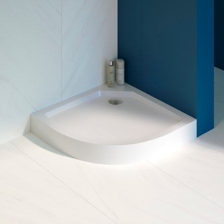 Душевой поддон полукруглый RGW SMC/R-C Белый  800x800 