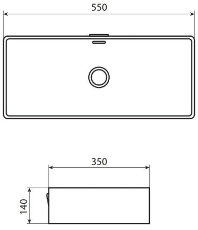 Раковина-чаша Allen Brau Fantasy 55 4.11003.20 Белая 