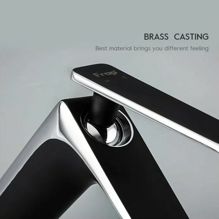 Смеситель для раковины Frap H57 F1057-2 Черный матовый Хром 