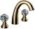 Смеситель для раковины Boheme Flora 317-FL Бронза 