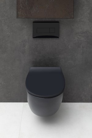 Унитаз Allen Brau Fantasy 4.11004.31 подвесной Черный матовый без сиденья 