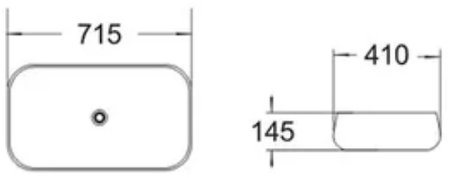 Раковина-чаша Comforty 71.5 78101 00004137211 Белая 