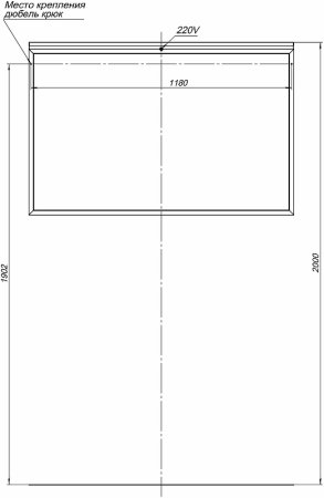 Зеркало Allen Brau Priority 120 1.31018.60 с подсветкой Медь браш 